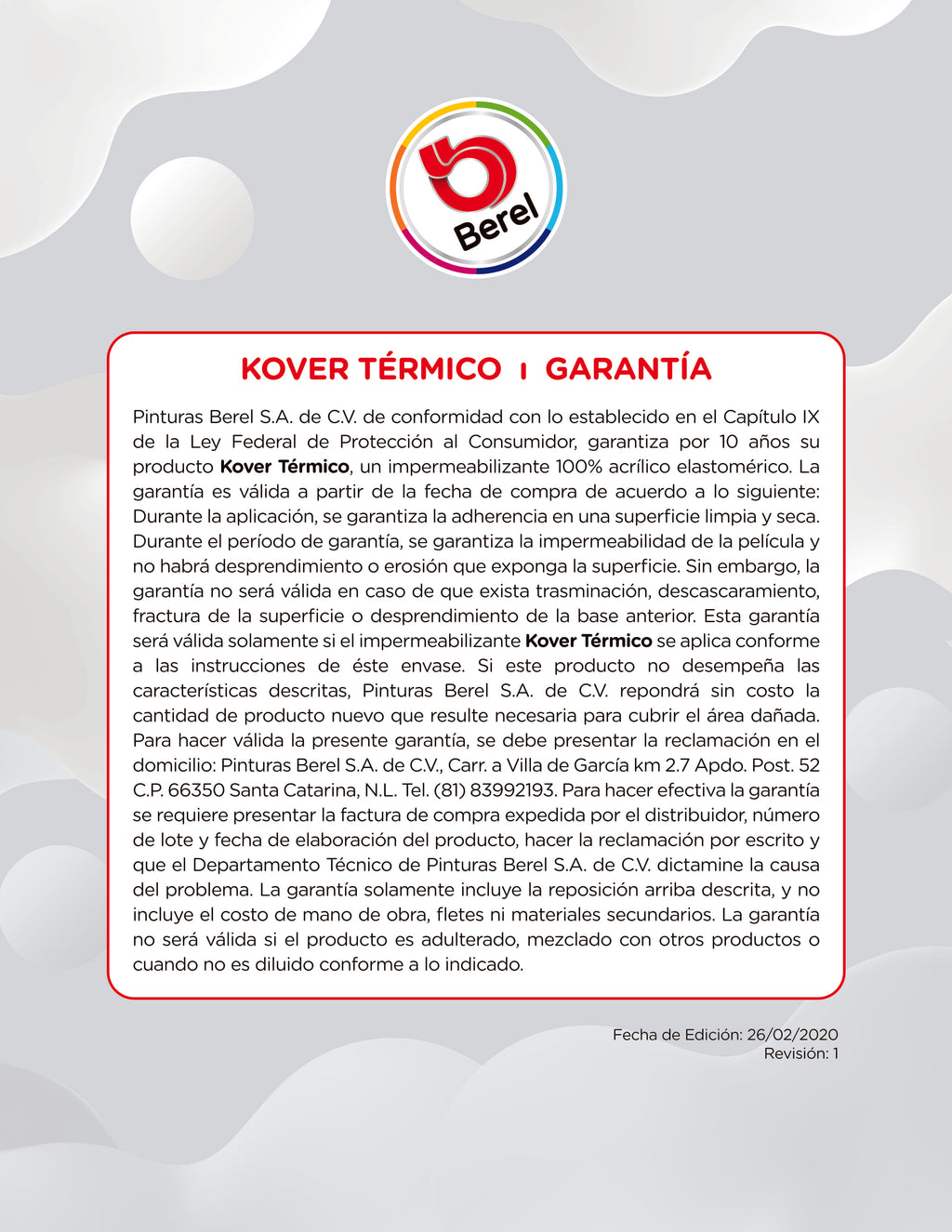 Kover Termico Blanco 10 años 19 L
