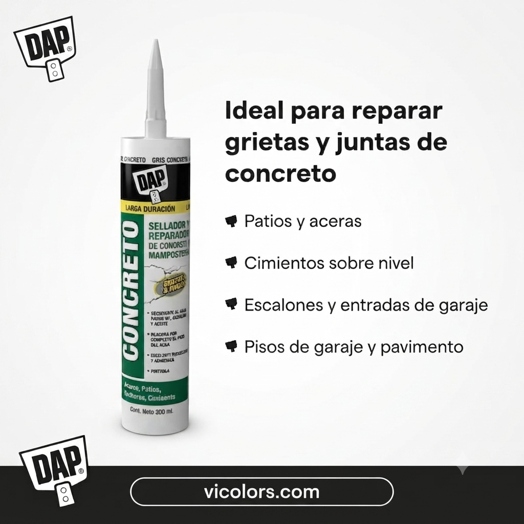 DAP Sellador CONCRETO Gris 300 ml