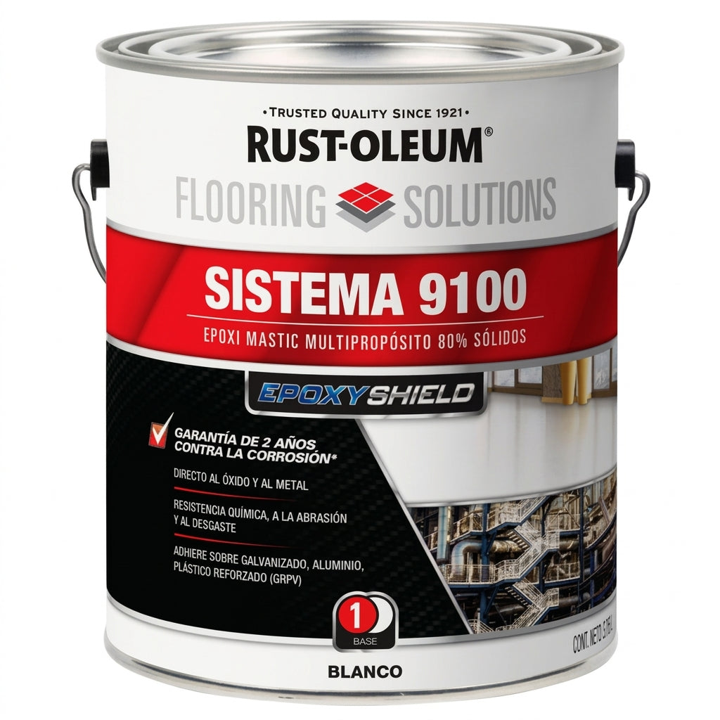 Sistema 9100 Epoxi Mastic 80% Sólidos KIT 2 GAL