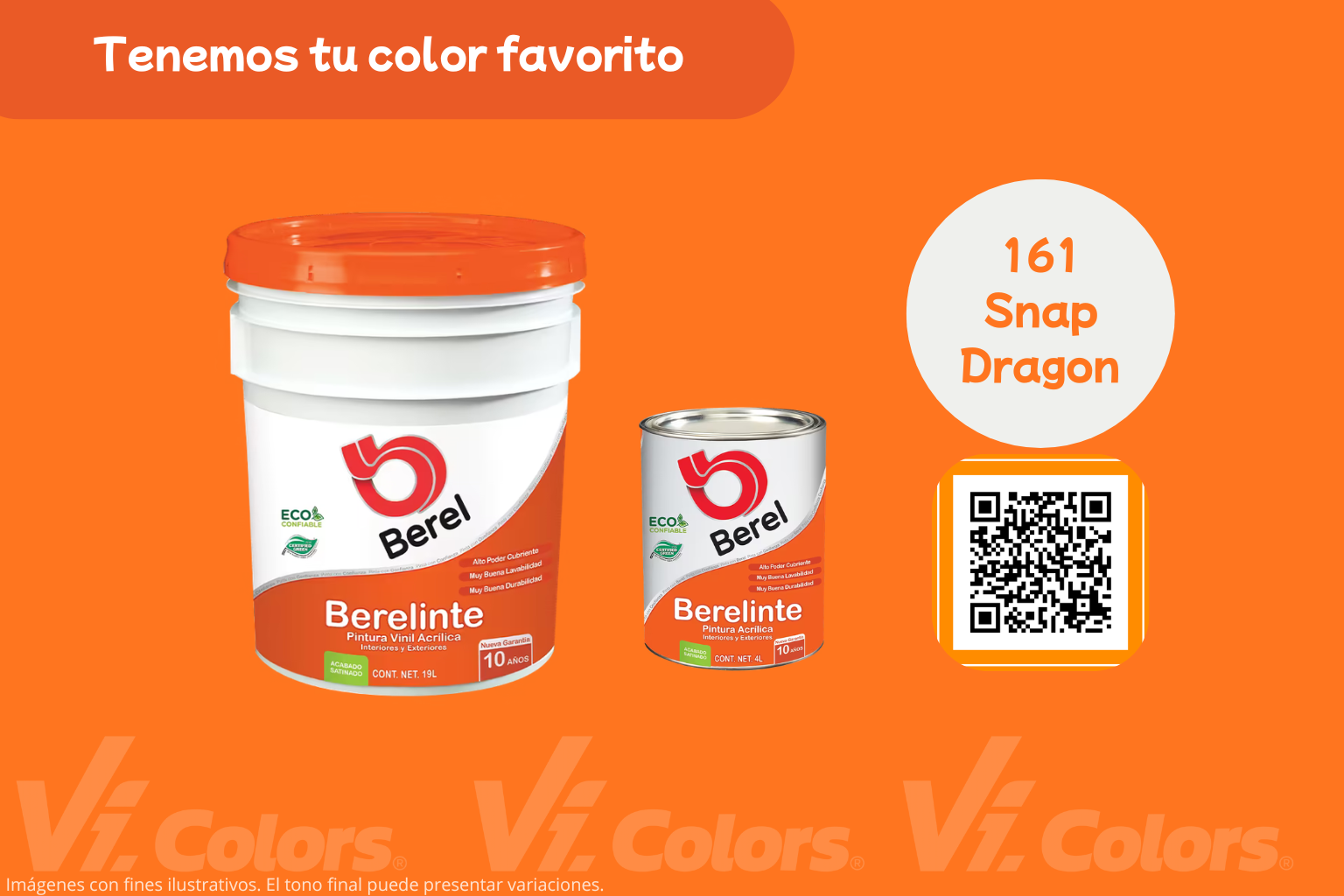 Pintura vinili-acrilica Berelinte satin 19 L