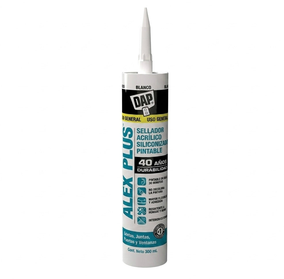 DAP ALEX PLUS sellador acrílico blanco 300 ml