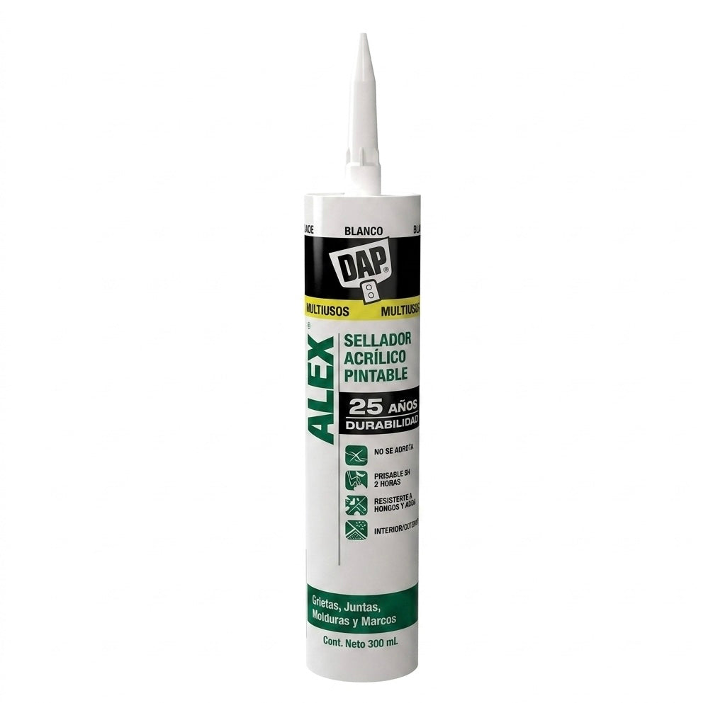 DAP ALEX  Sellador acrilico pintable blanco 300 ml