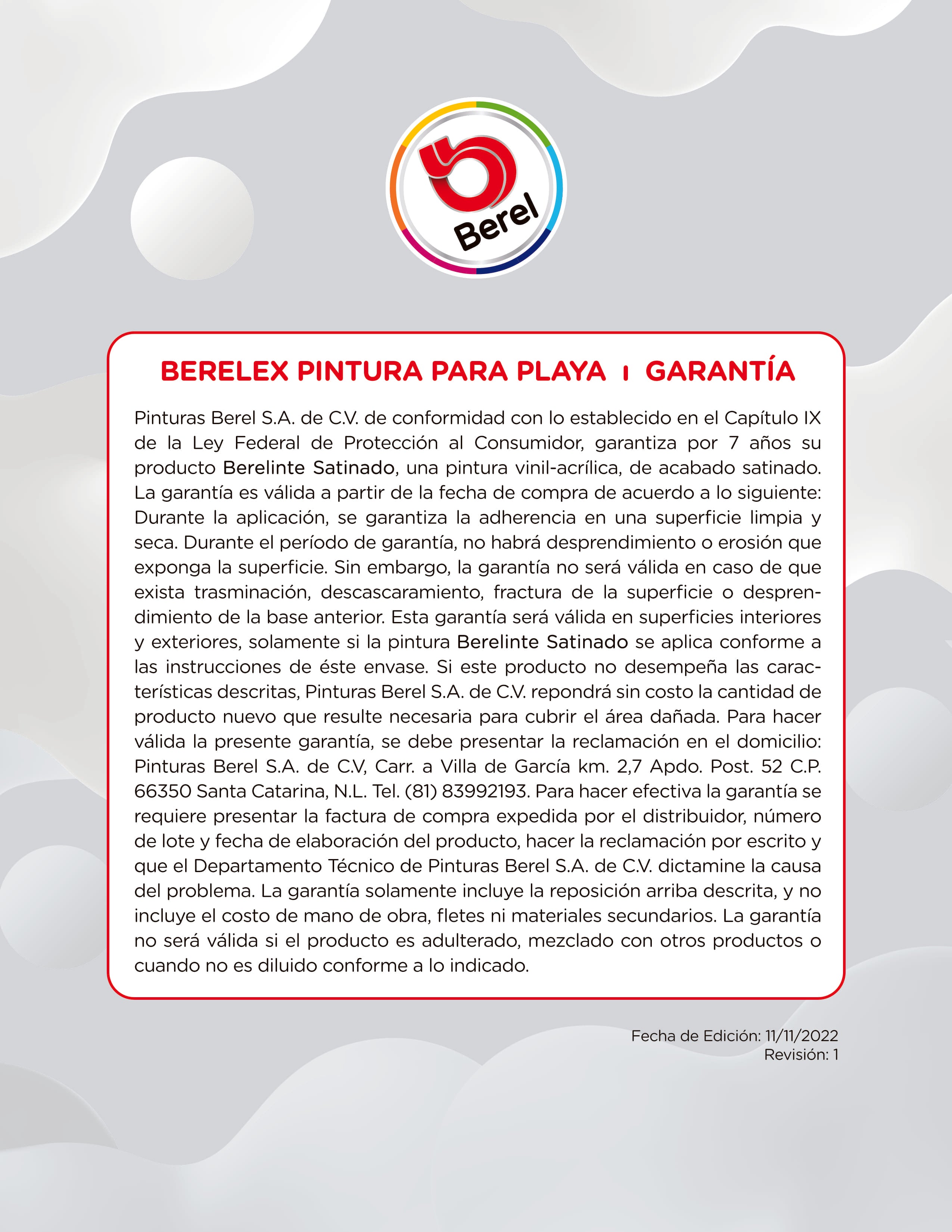 Pintura 100% acrilica Berelex playa 19 L