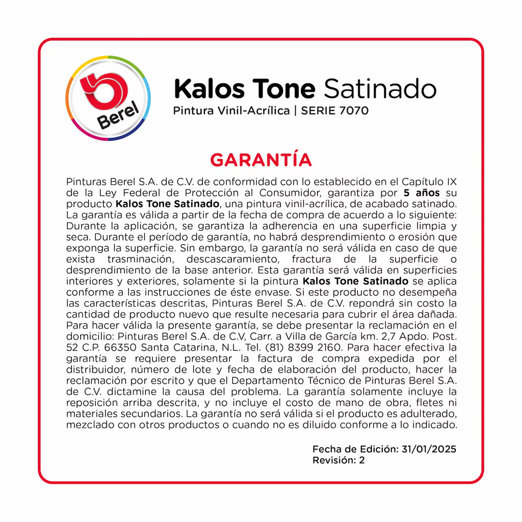Pintura vinil-acrilica Kalos satin 19 L