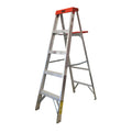 Escalera de tijera roja 4 niveles 5 ft. Tipo III