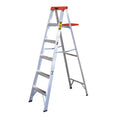 Escalera de tijera roja 5 niveles 6 ft. Tipo III