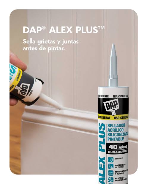DAP ALEX PLUS sellador acrílico blanco 300 ml