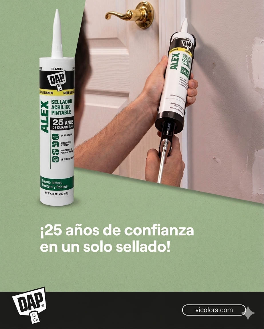 DAP ALEX  Sellador acrilico pintable blanco 300 ml