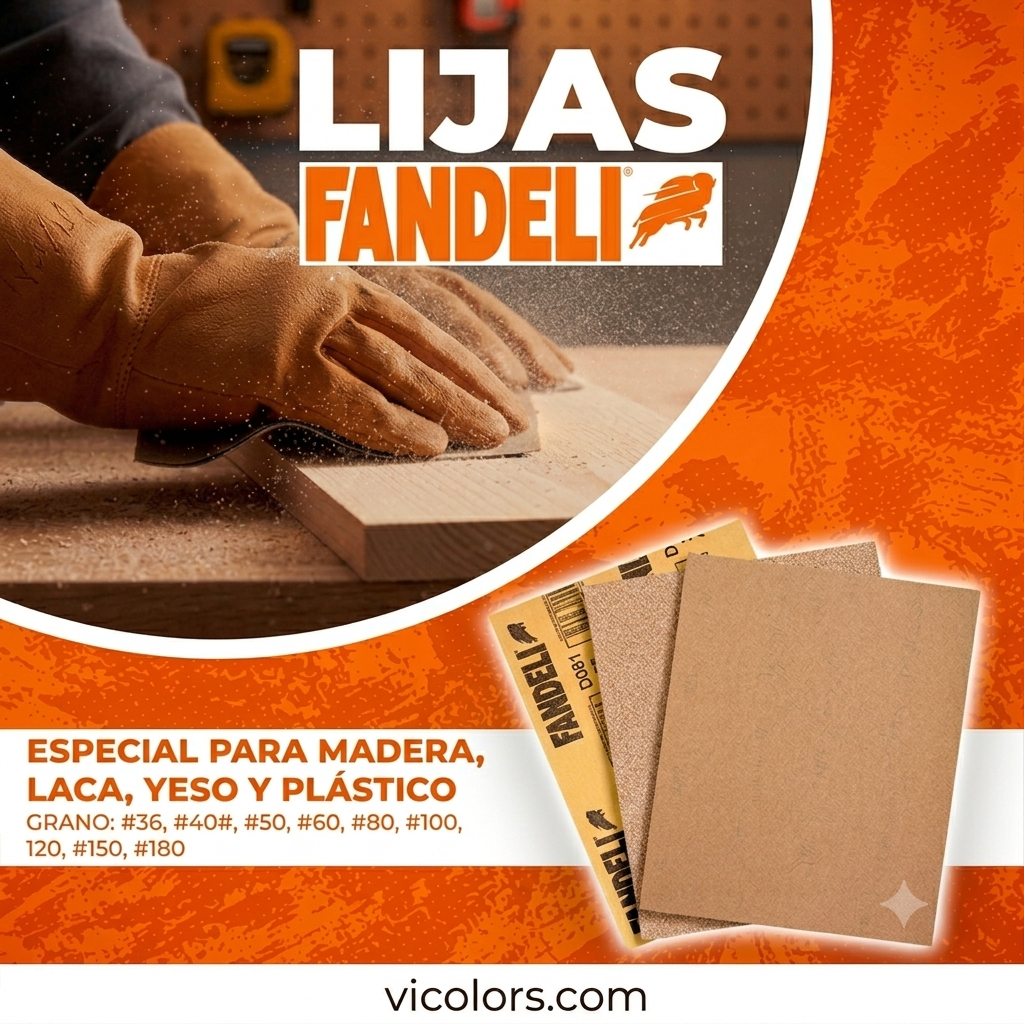 Lija para madera grano 80 en pliego