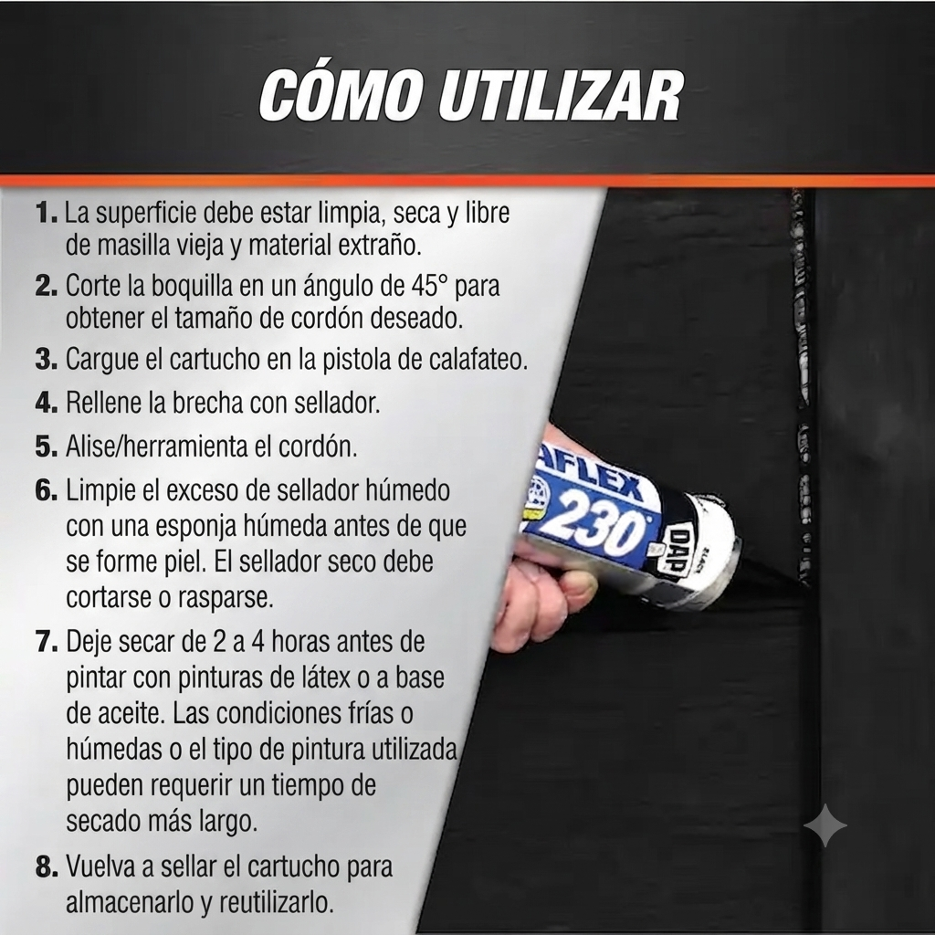 DAP DYNAFLEX ™ Sellador Elastomérico Premium