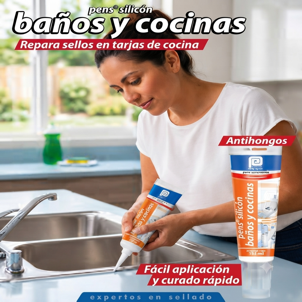 Silicon baños y cocinas anti hongos pens 300 ml