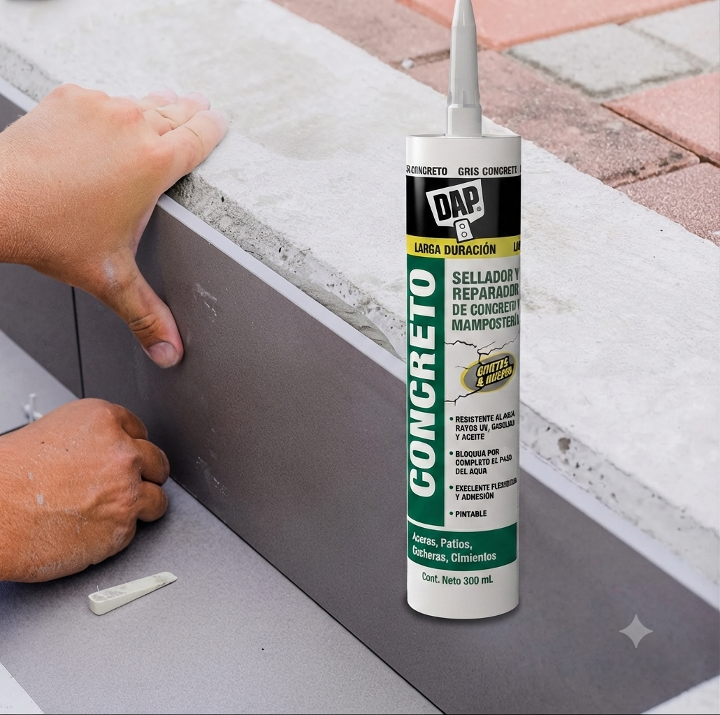 DAP Sellador CONCRETO Gris 300 ml