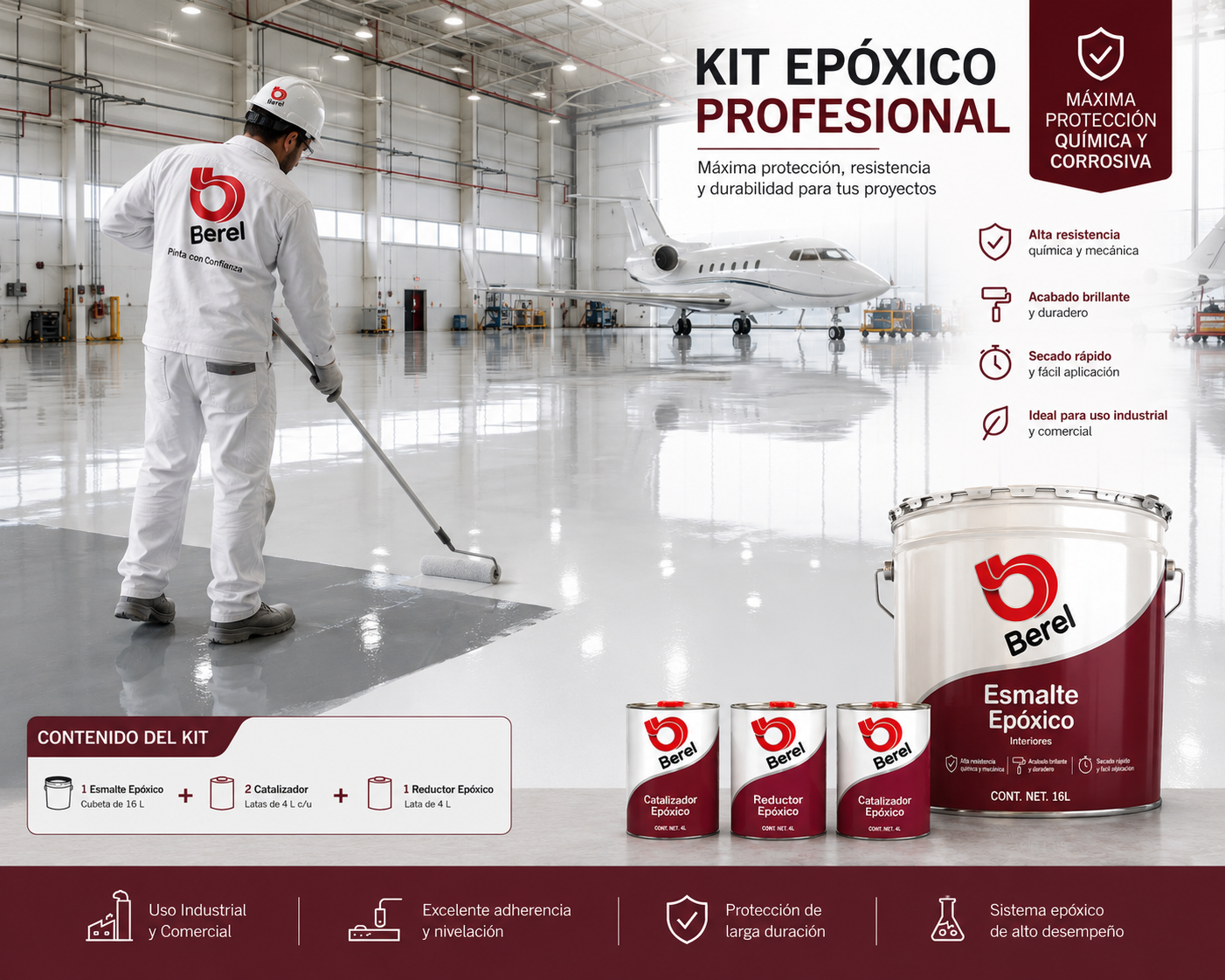 Epoxico Berel serie 5900 KIT de Cubeta