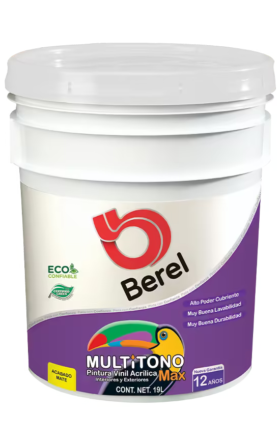 Pintura vinil-acrilica Multitono Max mate 19 L