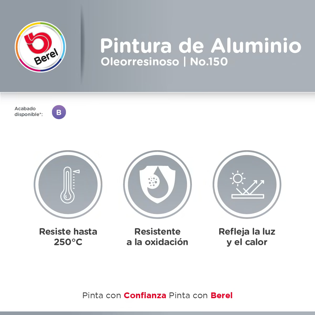 Pintura aluminio 150 4 L