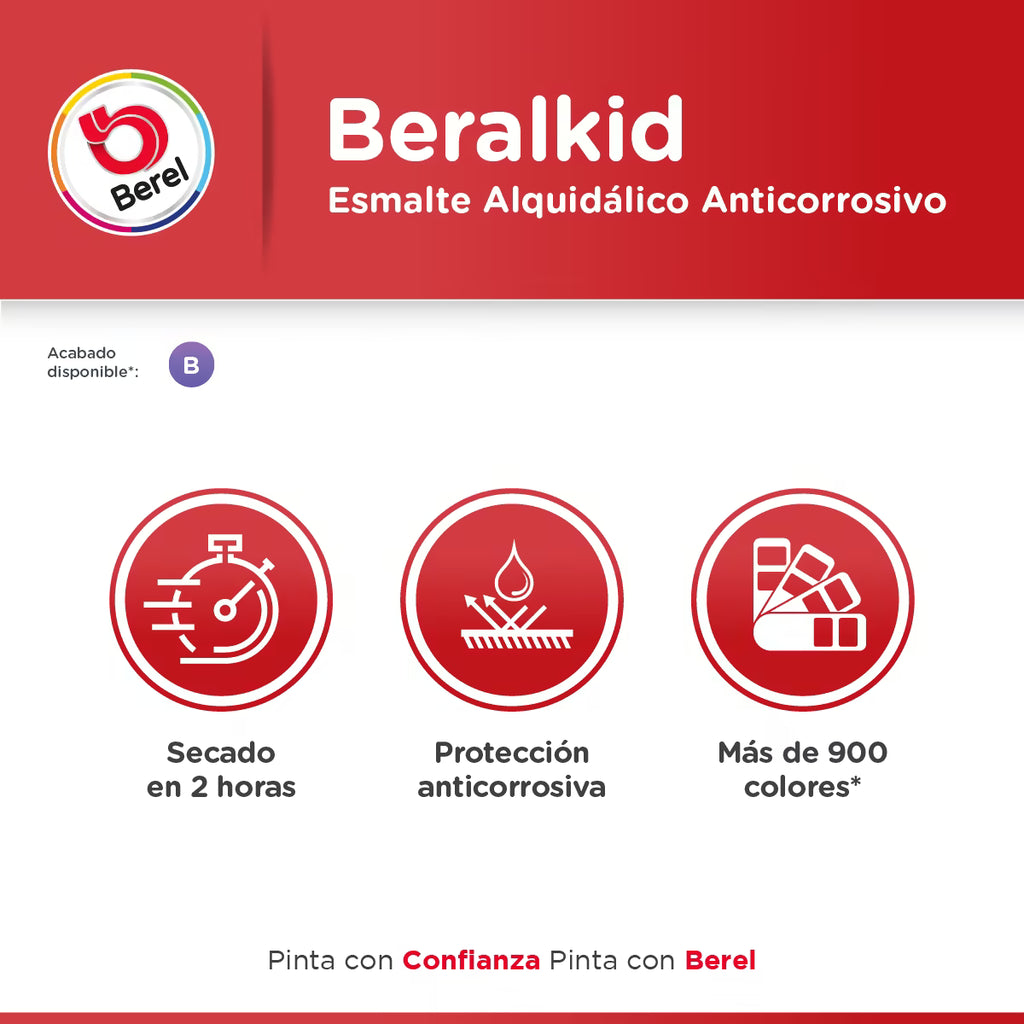 Esmalte Beralkid brillante 19 L