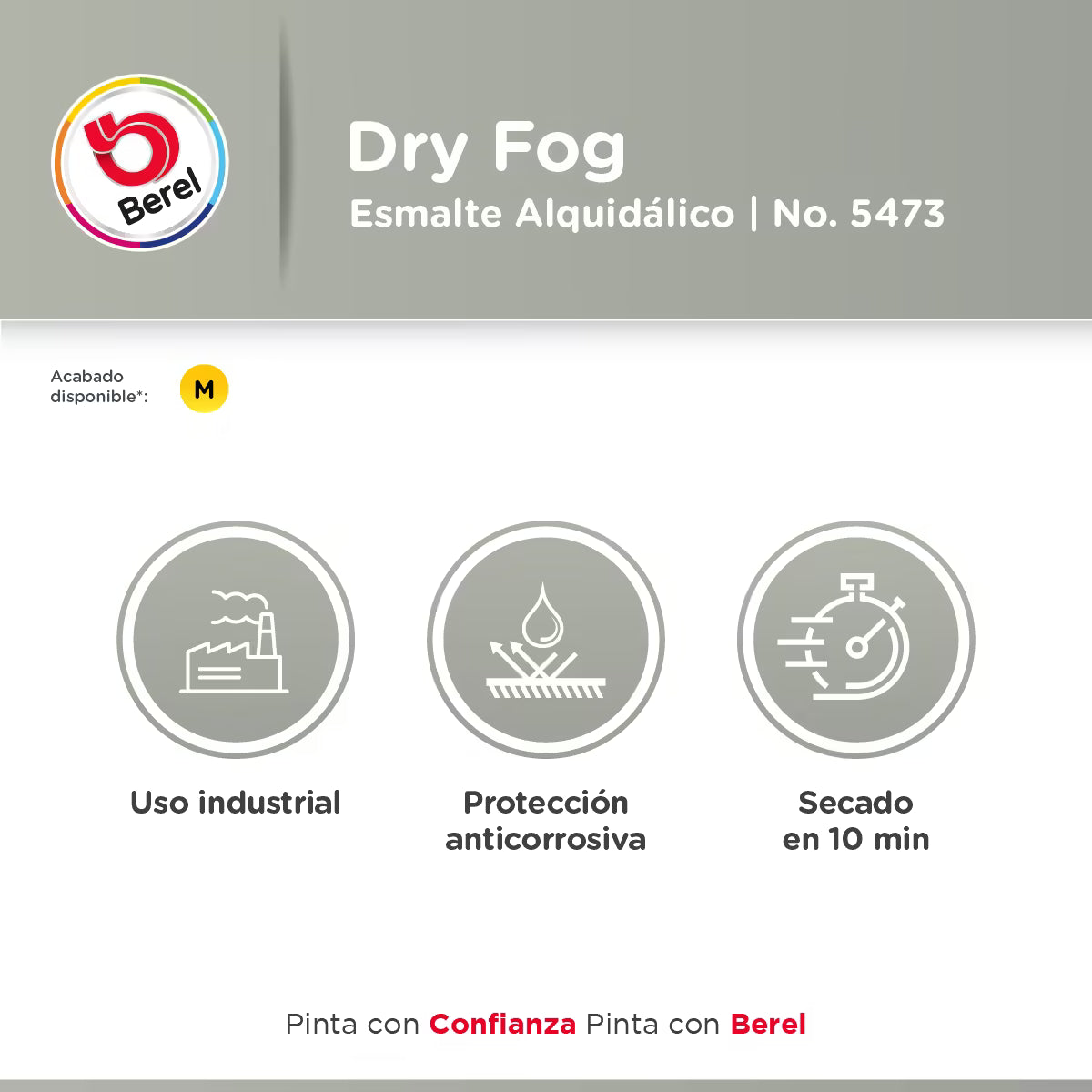 Dry Fog esmalte blanco 5473 19 L