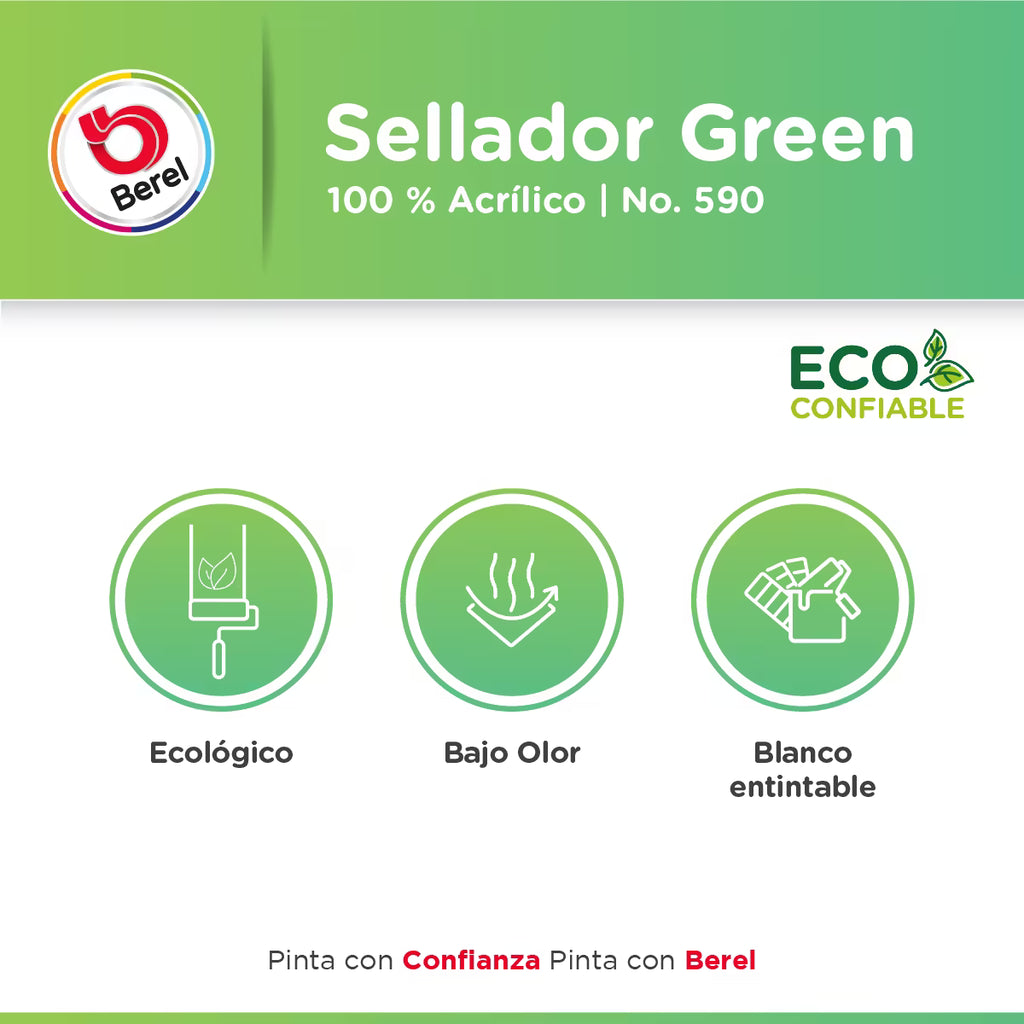 Sellador green 590 4 L
