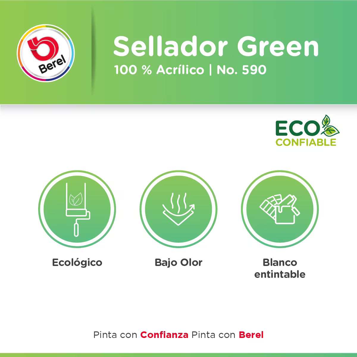 Sellador green 590 4 L