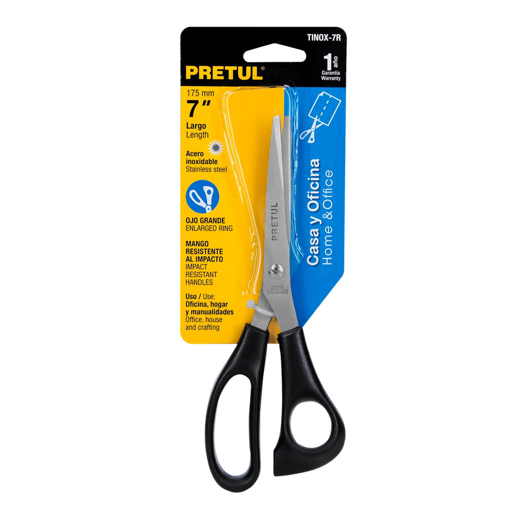 Tijera 7" uso general, de acero inoxidable, PRETUL