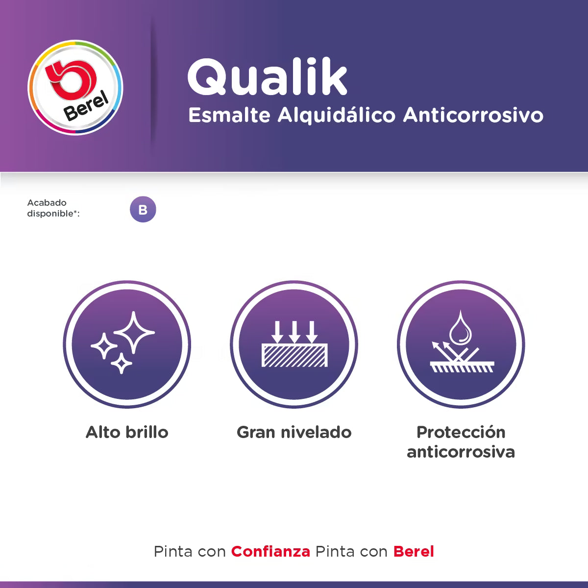 Esmalte Qualik brillante 19 L