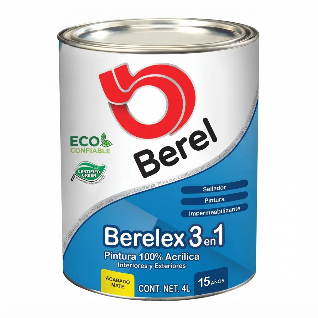 Berelex 3 en 1 - Primer - Pintura - Imper 4 L