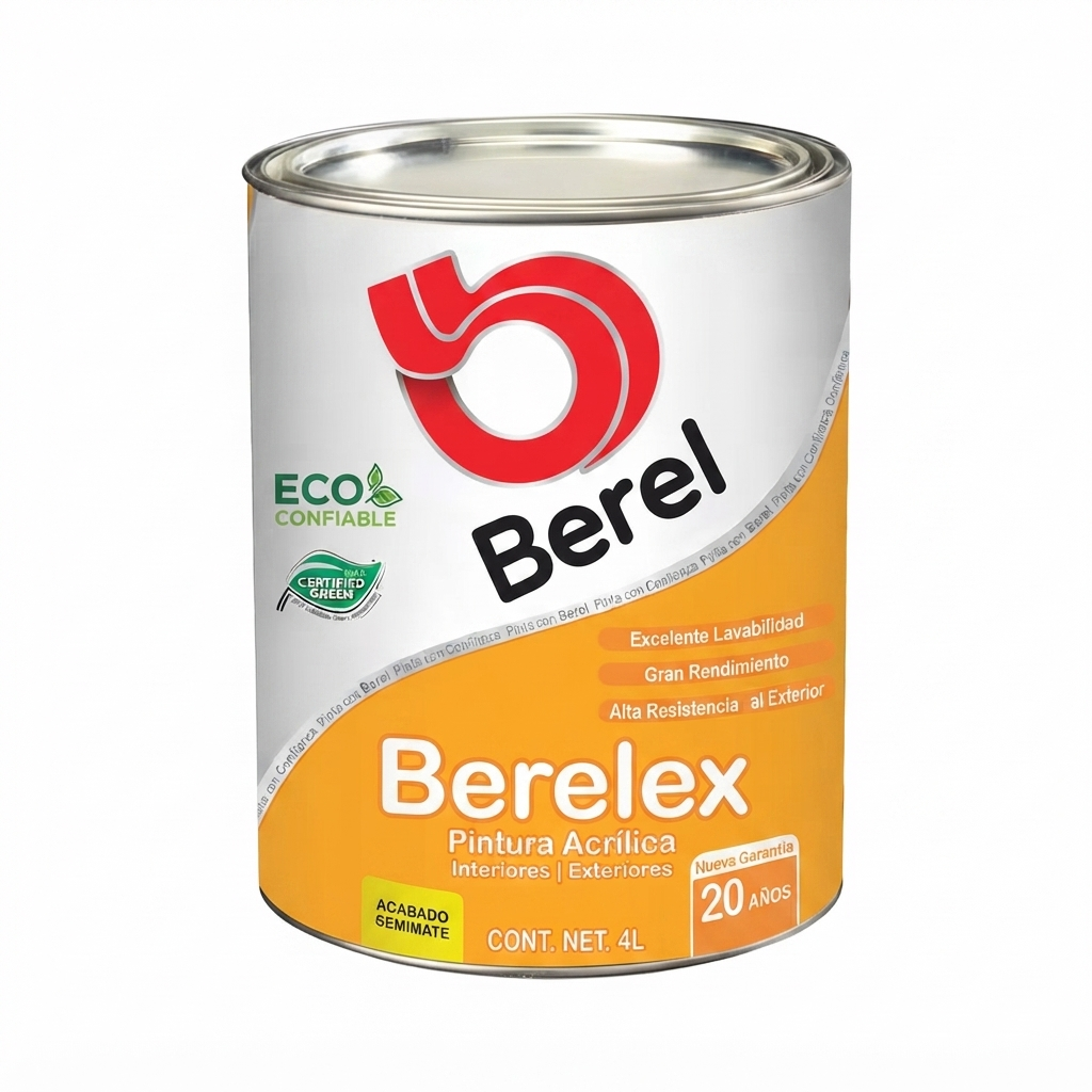 Pintura acrilica Berelex semimate 4 L