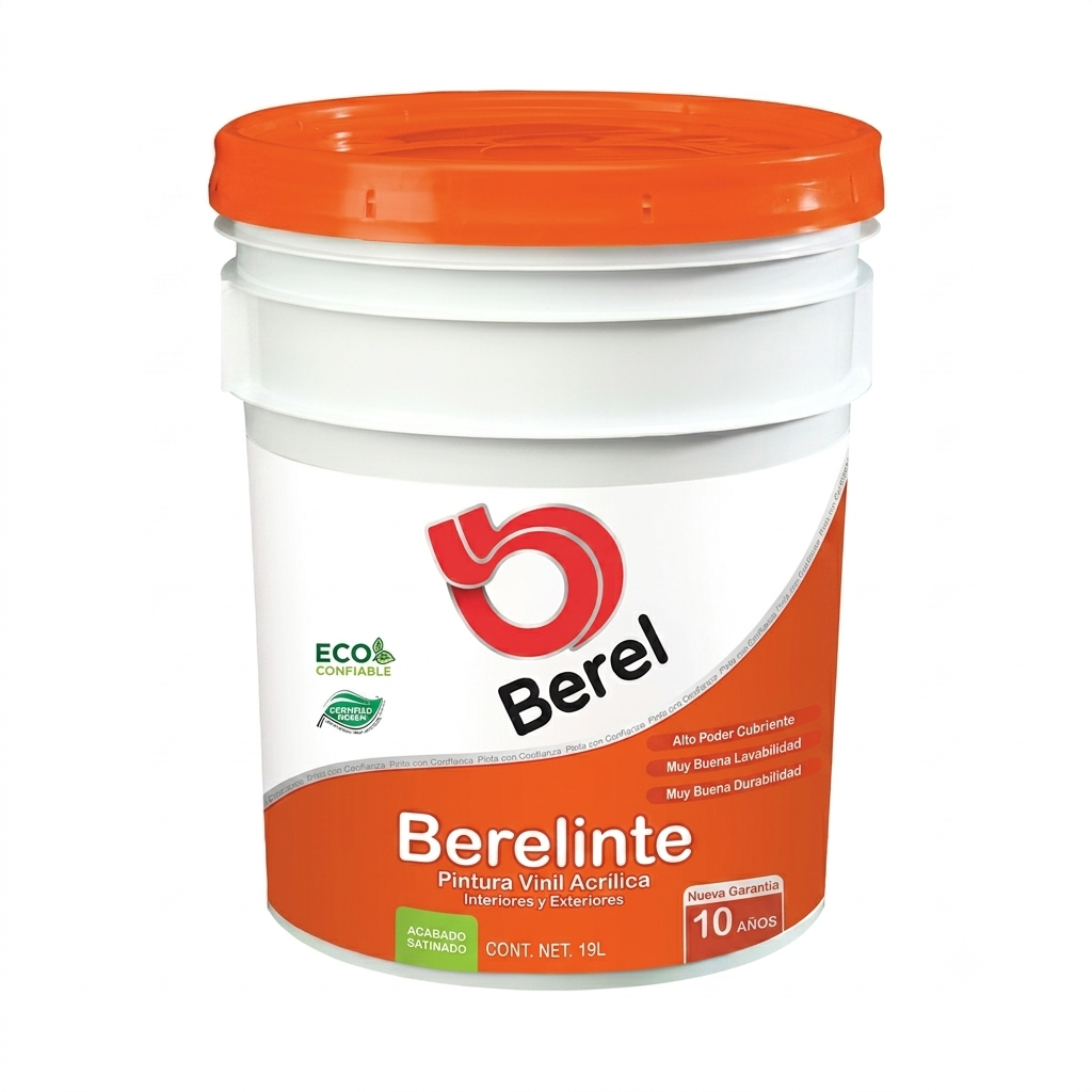Pintura vinili-acrilica Berelinte satin 19 L