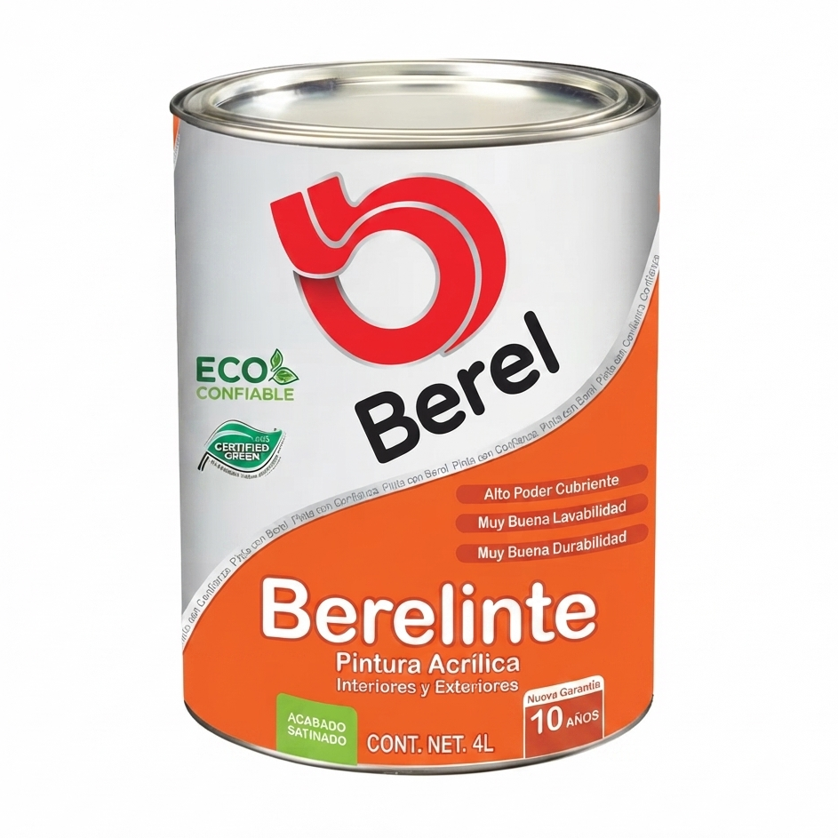 Pintura vinil-acrilica Berelinte satin 4 L