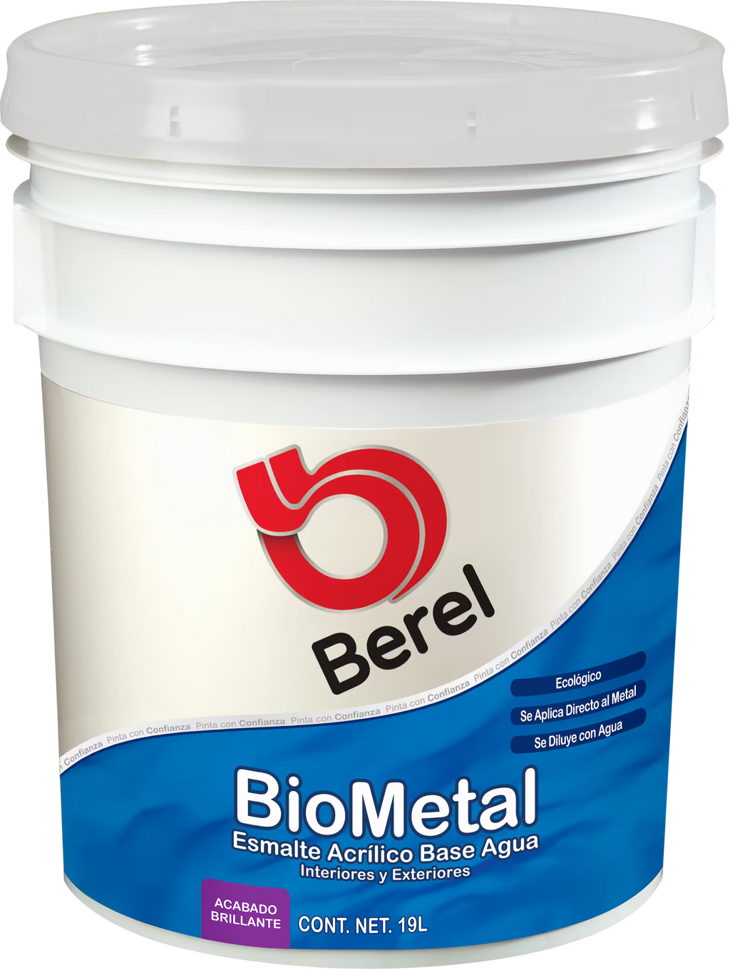 Esmalte base agua Biometal 19 L