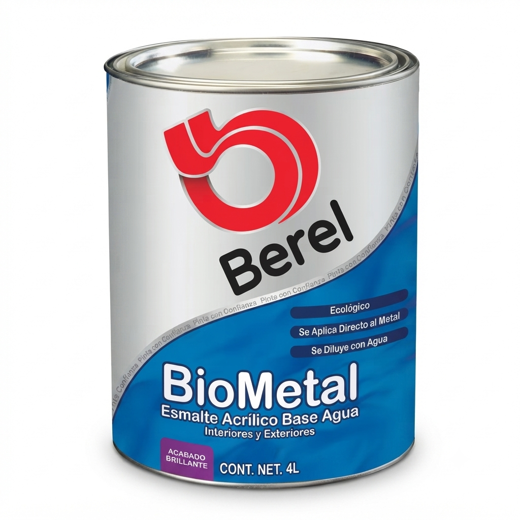 Esmalte base agua Biometal 4 L