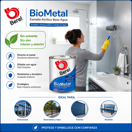 Esmalte base agua Biometal 19 L