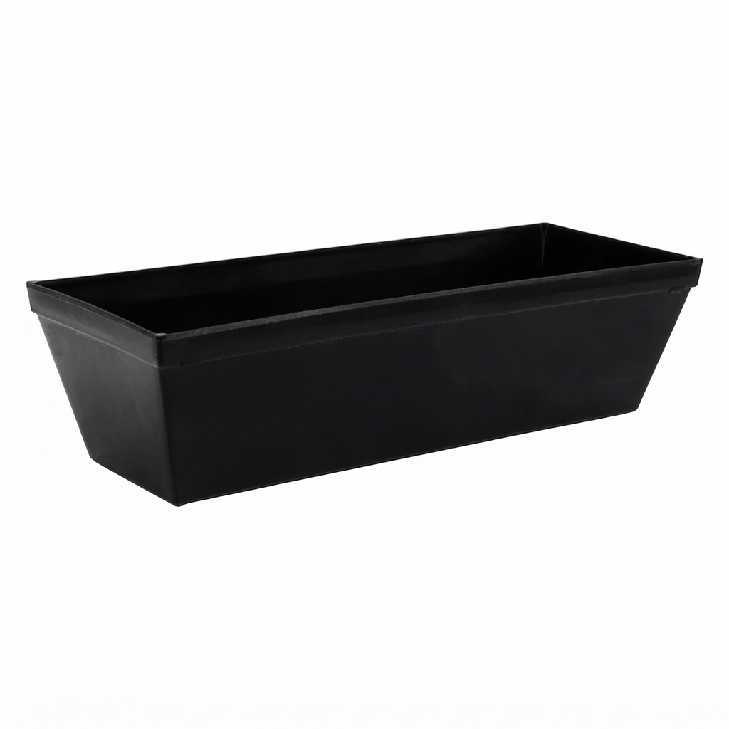 Charola plástica rectangular para compuesto
