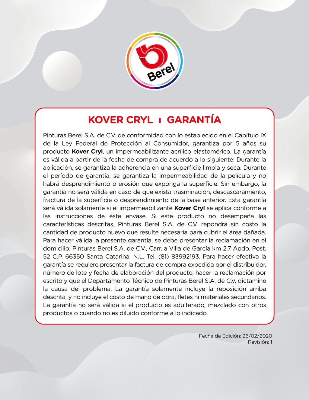 Kover Cryl acrilico 5 años blanco 19 L