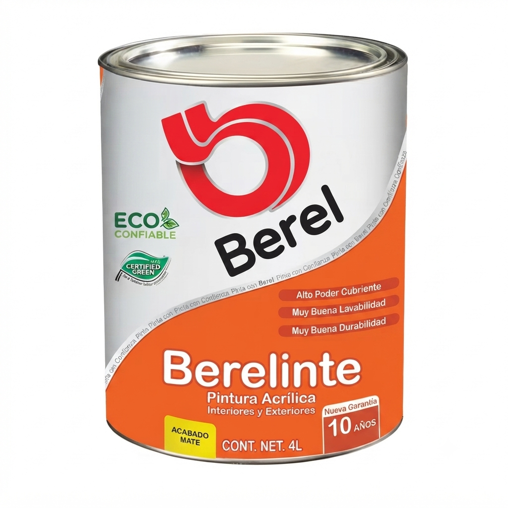 Pintura vinil-acrilica Berelinte mate 4 L