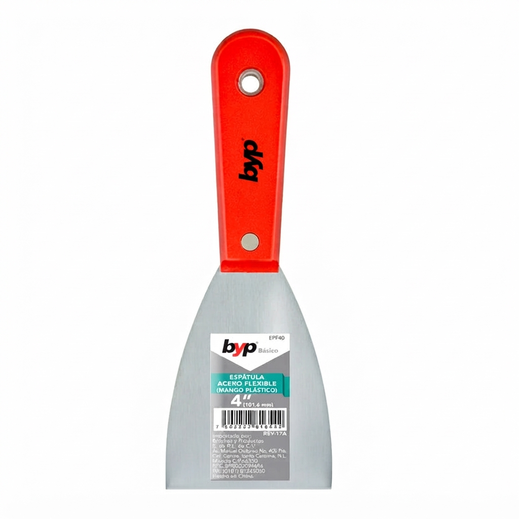 Espatula flexible mango plastico 4" byp