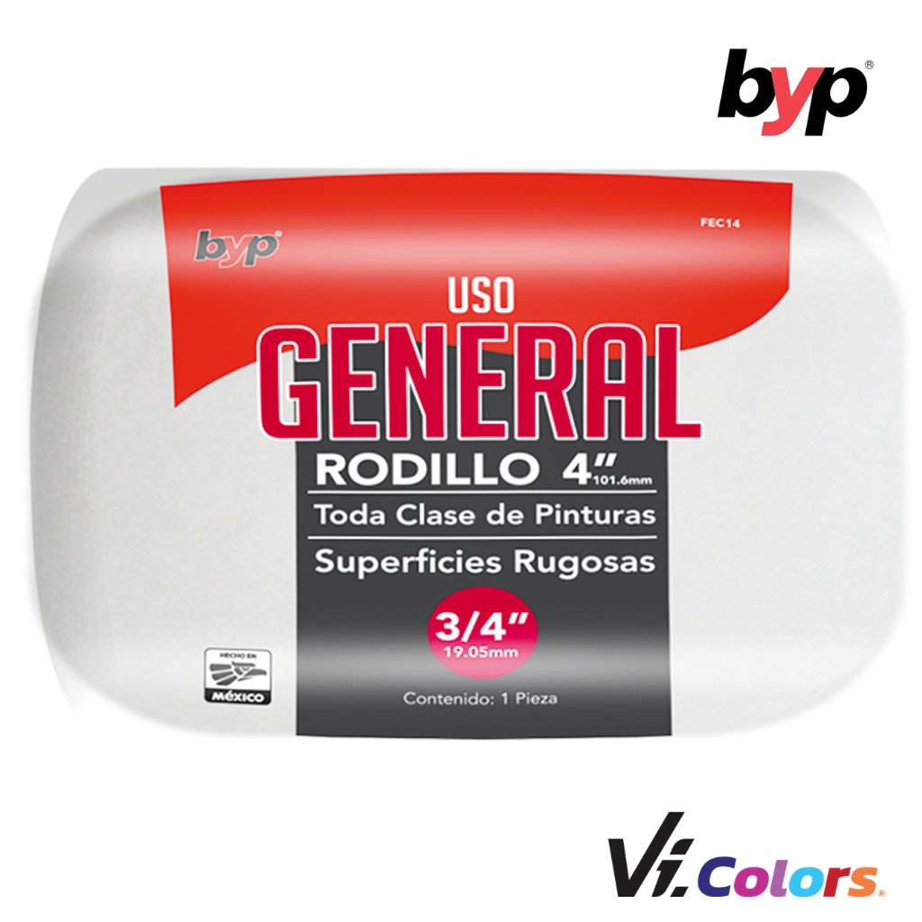 Felpa uso general 4" x 3/4" byp