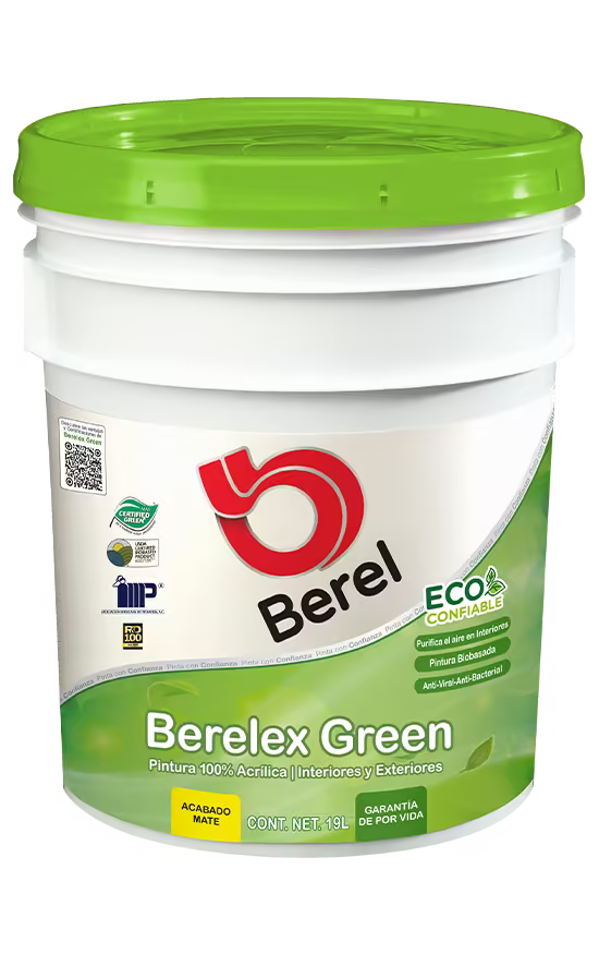 Pintura 100% acrilica Berelex Green 19 L