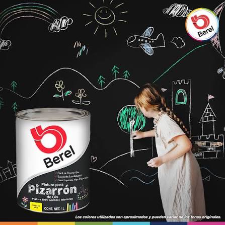 Pintura para pizarrón de gis 1 L