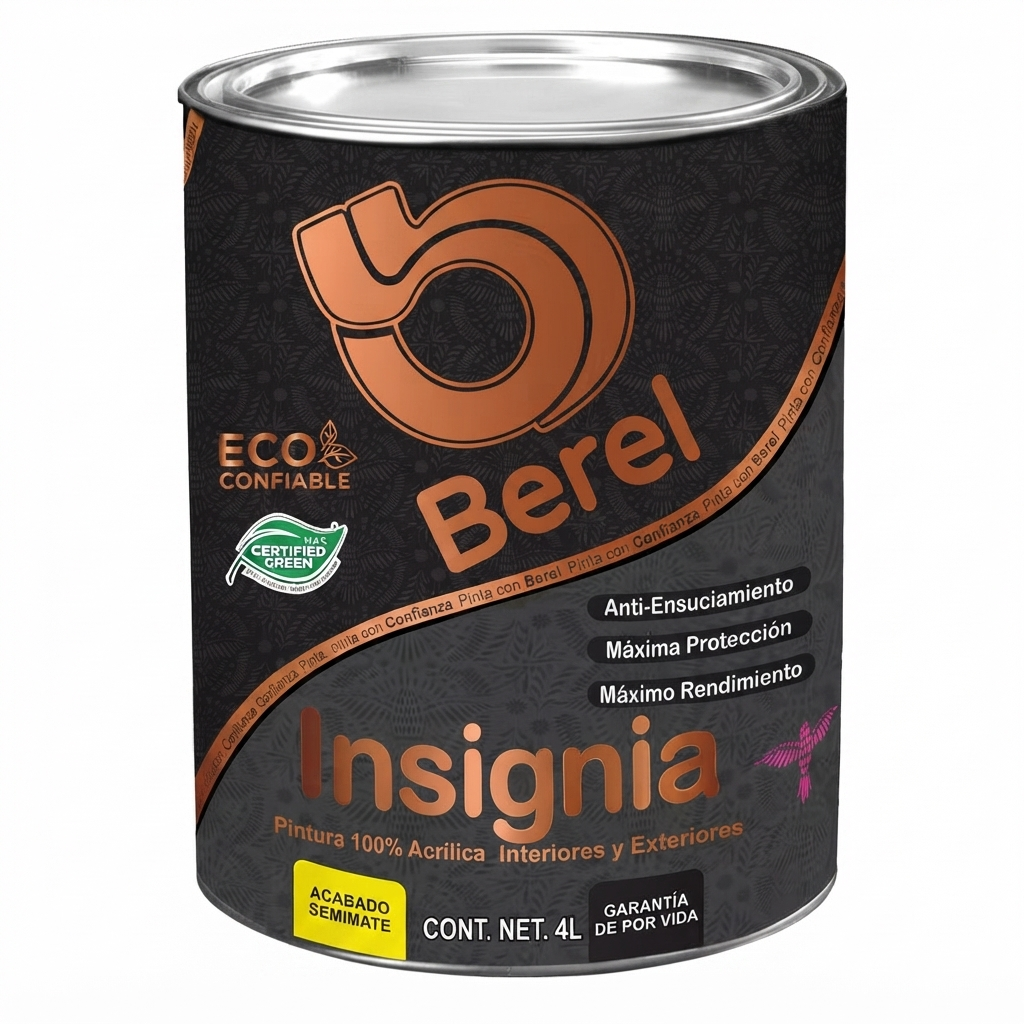 Pintura 100% acrilica Insignia 4 L