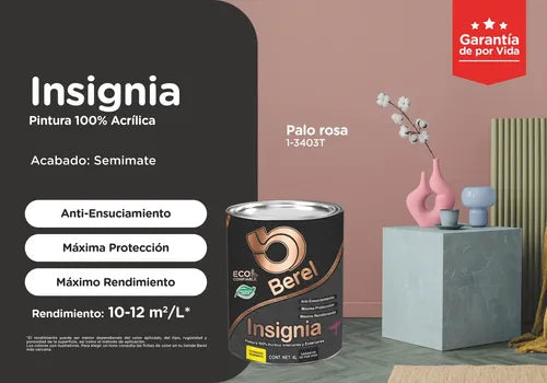 Pintura 100% acrilica Insignia 19 L