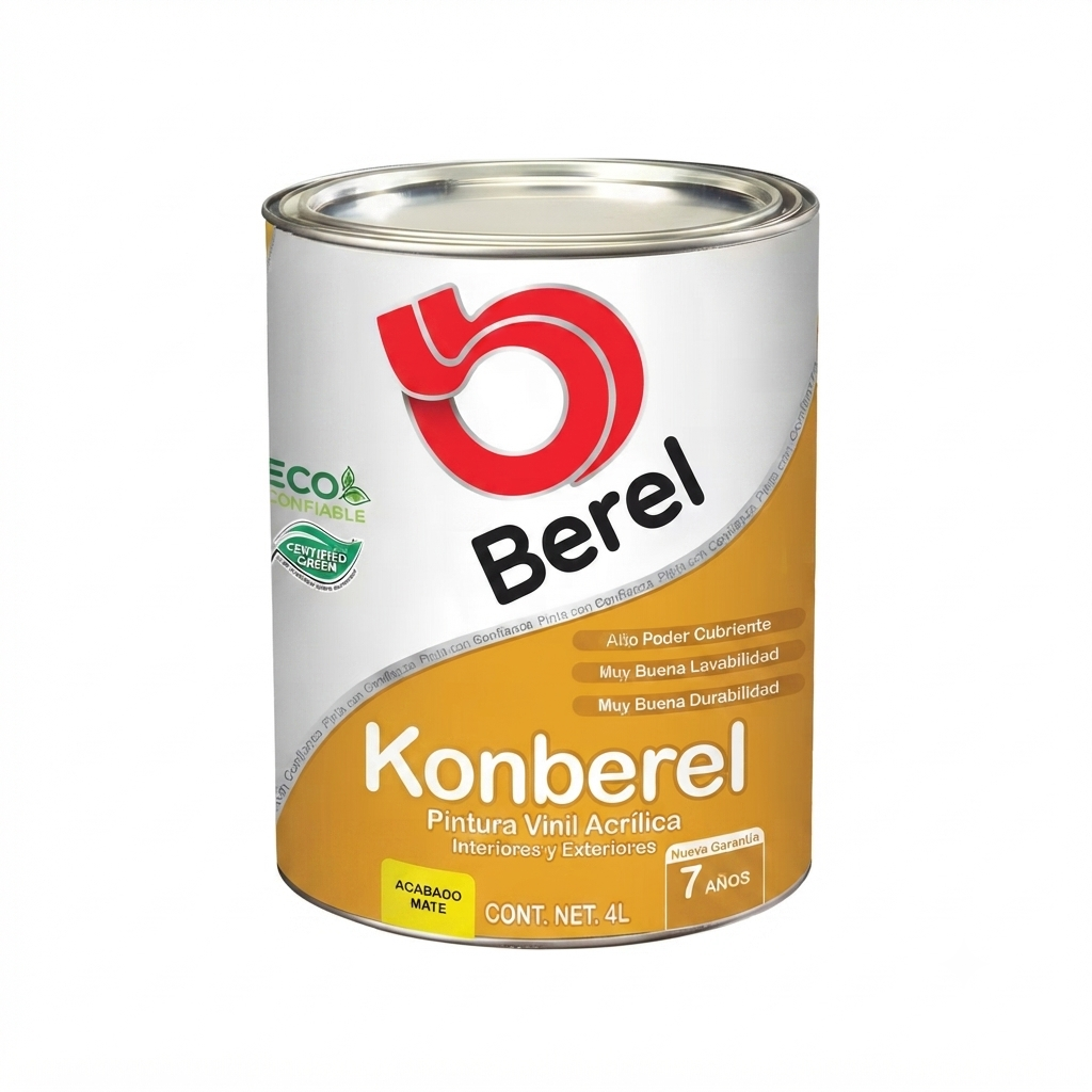 Pintura vinil-acrilica Konberel mate 4 L