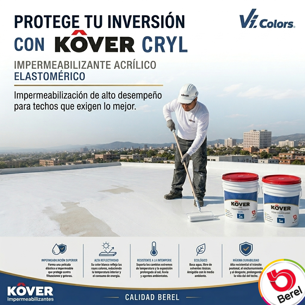 Kover Cryl acrilico 5 años blanco 19 L