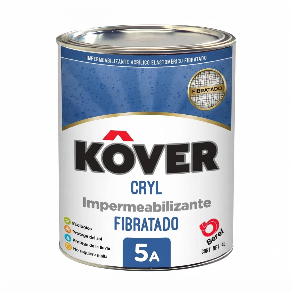 Kover Cryl Blanco Fibratado 5 años 4 L