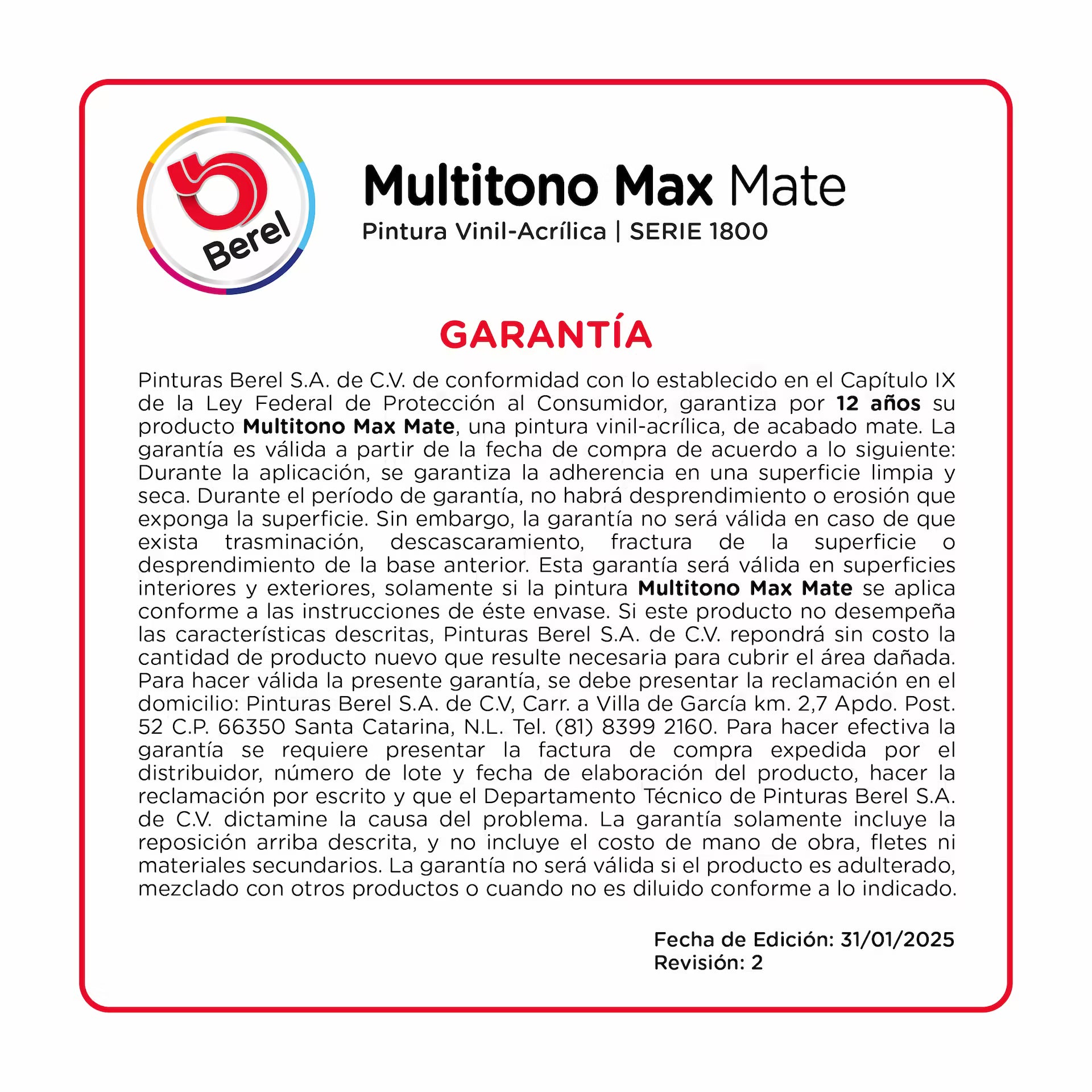 Pintura vinil-acrilica Multitono Max mate 19 L