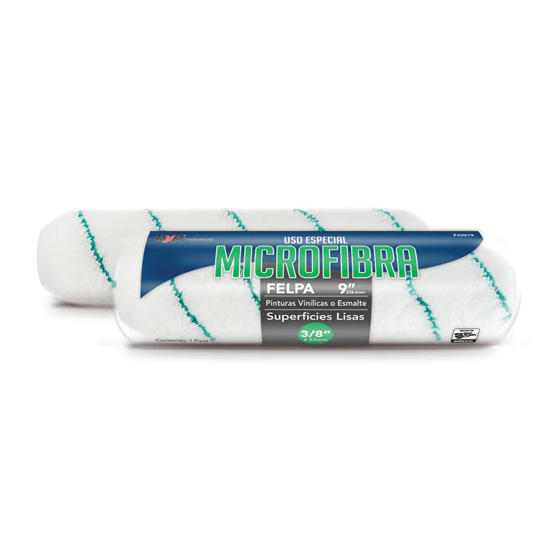 Felpa microfibra antigoteo 9" x 3/8"