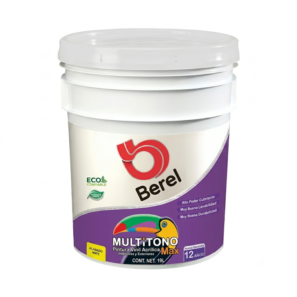 Pintura vinil-acrilica Multitono Max mate 19 L
