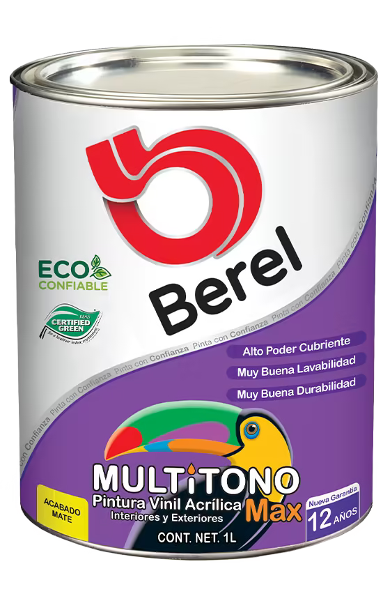 Pintura vinil-acrilica Multitono Max mate 19 L
