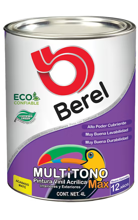 Pintura vinil-acrilica Multitono Max mate 19 L
