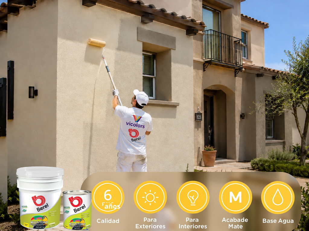 Pintura vinil-acrilica Multitono Pro mate 19 L